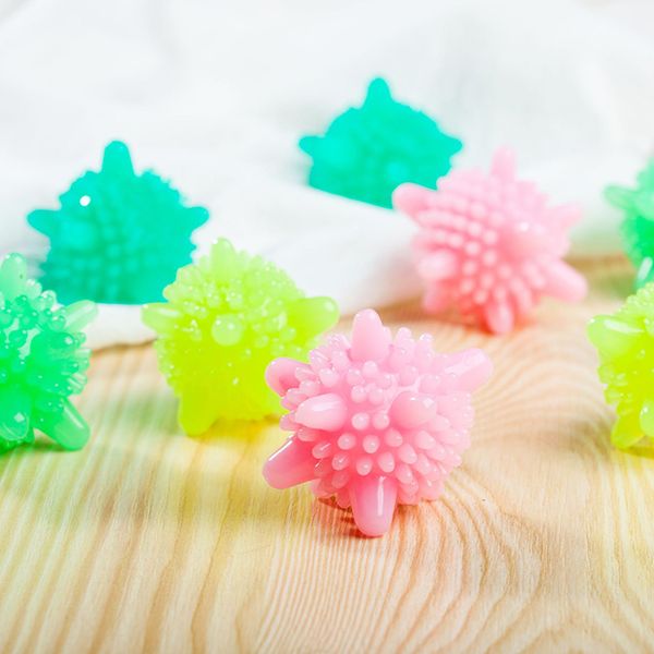 

decontamination laundry ball elastic soft large pvc colorful starfish washing machine solid ball strong anti winding magic