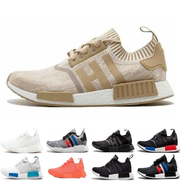 

nmd r1 running shoes for men women og triple black white japan solar red grey mens trainer breathable sports sneakers runner