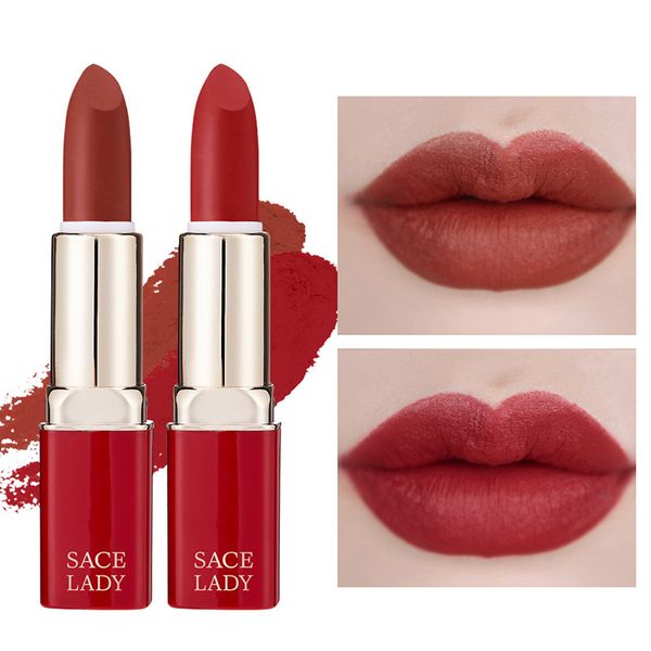 

matte lipstick waterproof nude lip stick long lasting lips beauty makeup tool qq99