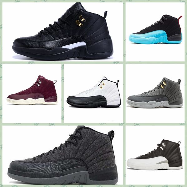 

nike air jordan original aj aj12 12 12s уличная обувь для мужчин winterized wntr тренажерный зал красный грипп игра университет синий коллед