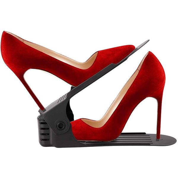 

10pcs shoe slots organizer adjustable shoe stacker double deck rack holder for closet organization home yoga studio