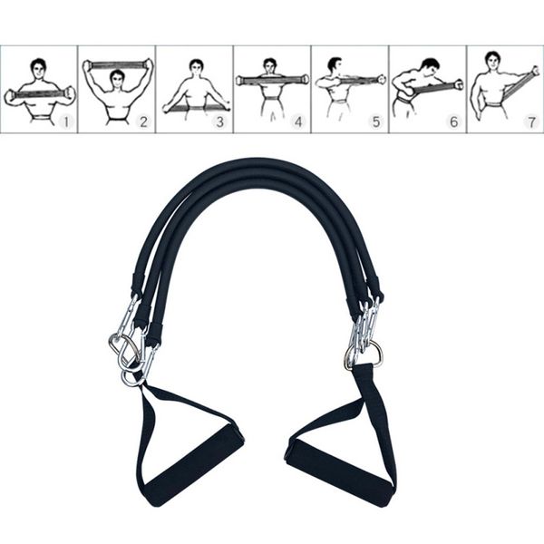 

yoga multifunctional chest expander muscle training pull rope resistance band exercise belt new