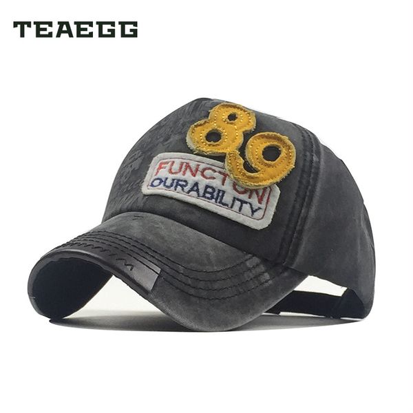 

teaegg hats cap baseball caps men fashion hat men sticker embroidery 100% washed letter denim outdoor duck tongue hole cap, Blue;gray