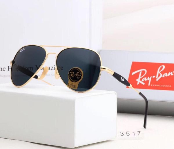 

модные мужские дизайнерские солнцезащитные очки роскошные солнцезащитные очки для мужчин женщин бренд очки стиль r3517 uv400 6 цветов высоко, White;black