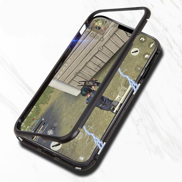 

luxury magnetic case for iphone xr xs max x iphone 6 s 6s 5 5s 5se 7 8 plus 6plus 7plus 8plus mobile phone tempered glass cover