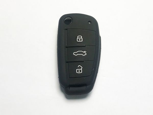

Pimall 3 кнопки Силикагель / Силиконовый пружинный держатель Smart Key Cover для Audi A1 A3 S3 Q2 Q3