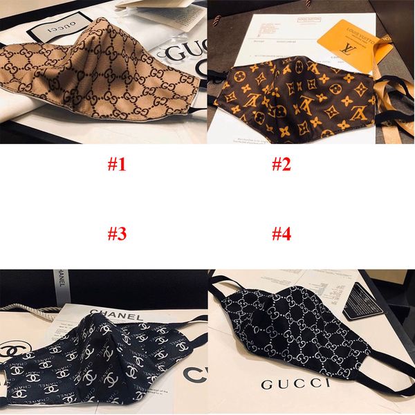 

designer face masks luxury mask washable material dustproof riding cycling sports print fashion masks for adults dhl shipping