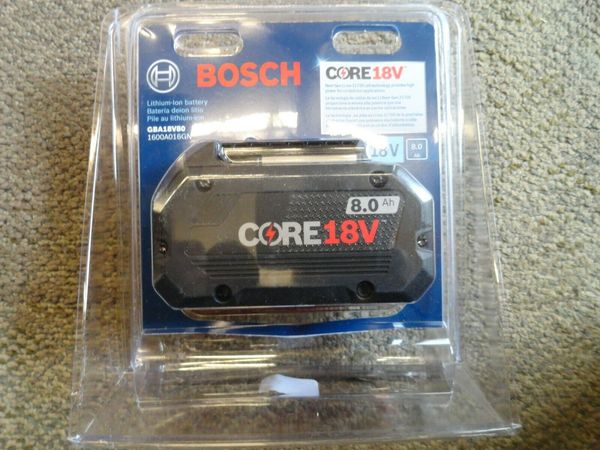 

BOSCH (1) 18V 8,0 Ач, аккумуляторная батарея CORE GBA18V80 - герметичная упаковка