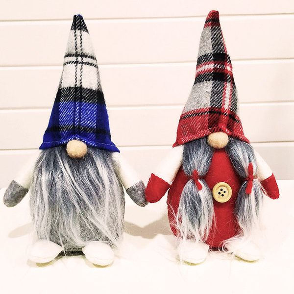 

рождество ручного swedish gnome кукла украшение сетка hat фигурка holiday home party decor kids xmas подарки 19 * 12см hh9-2621