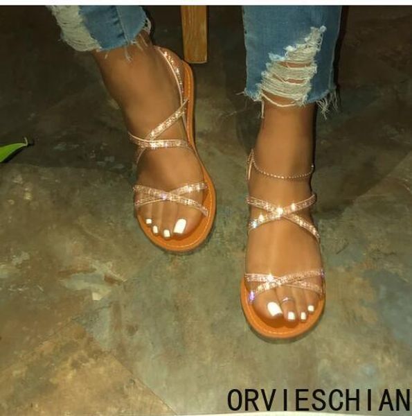

summer 2020 new european and american sandals sandals sandals slippers, Black