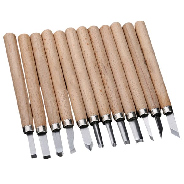 

8/10/12pcs gouge lathe chisel woodworking wood tools carving turning art kit wwo66