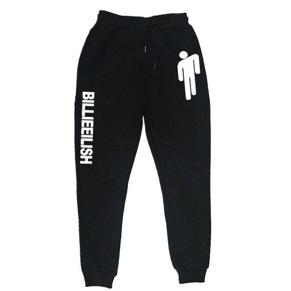 

billie eilish fashion printed trousers men 2020 fall men women black jogger pants casual fit men's fitness sweatpants big size