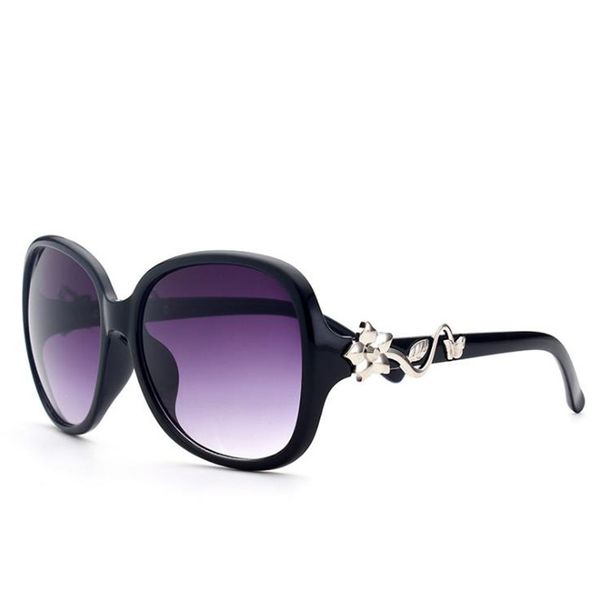 

модные женские солнцезащитные очки с темпераментом негабаритные рамки солнцезащитные очки анти-уф очки роза декоративные очки очки солнце со, White;black