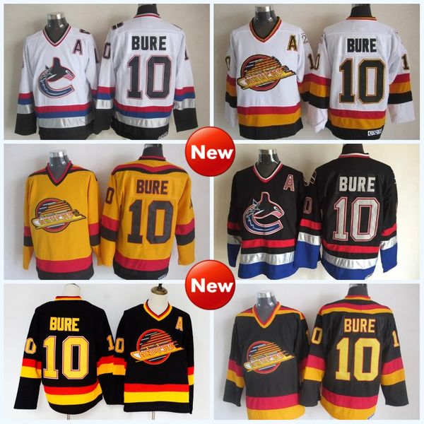 

Mens Vancouver Canucks Ice Hockey Jerseys Cheap 10 Pavel Bure Vintage Authentic Stitched HOCKEY JERSEYS Fast shiping