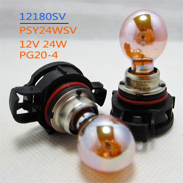

genuine part 2pcs/lot headlight halogen for 12180 sv psy24wsv 12v 24w pg20-4 bulb blake light width lamp