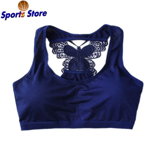 

butterfly back underwear young size fitness for most women shirts womens sports seamless breathable quick dry bras, White;black