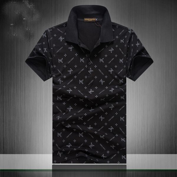 

new mens summer polo embroidery mens polo shirts fashion shirt men women high street casual tees size -3xl, Gray