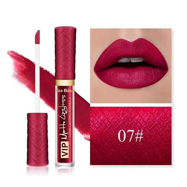 

1set waterproof matte long lasting lip gloss red lip velvet nude lipgloss make up liquid lipsticks