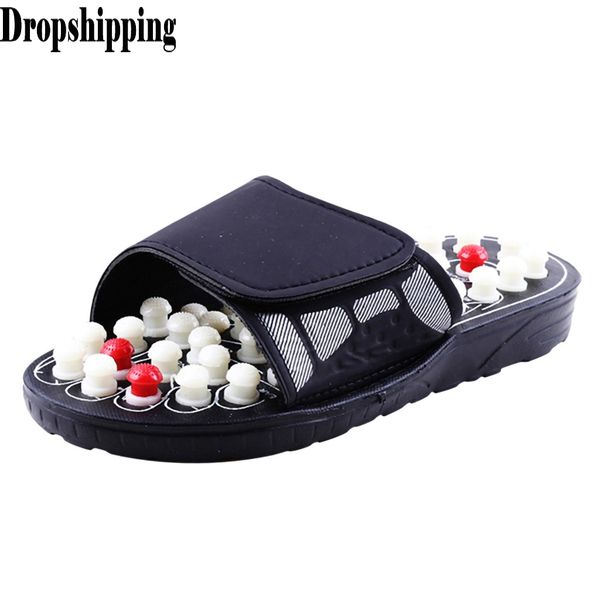

women slippers foot massage therapy activation care adjustableÂ sandal anti-slip slippers casual shoes men zapatos de hombre #zb, Black