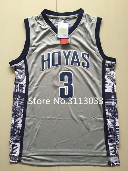 

2018 new #3 allen iverson georgetown hoyas college basketball jersey us size xs-xxl vest jerseys, Black;blue