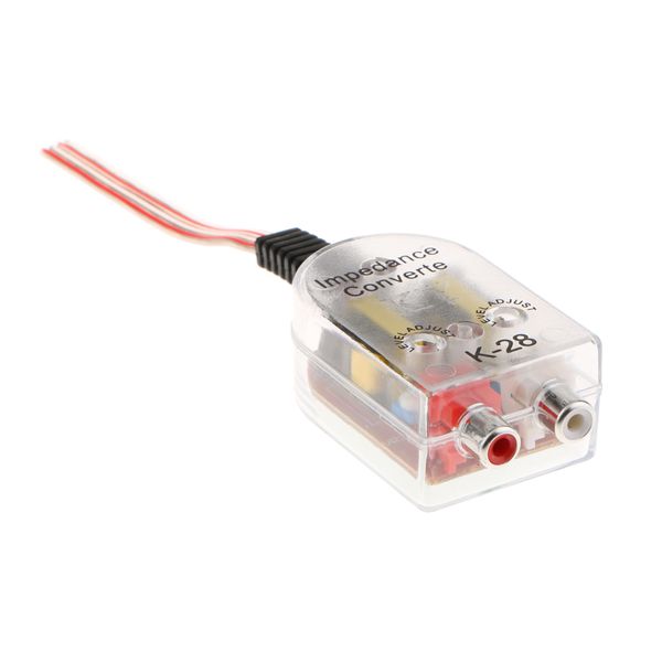 

car vehicle rca subwoofer audio cable wiring adapter high to low for cd/vcd/dvd