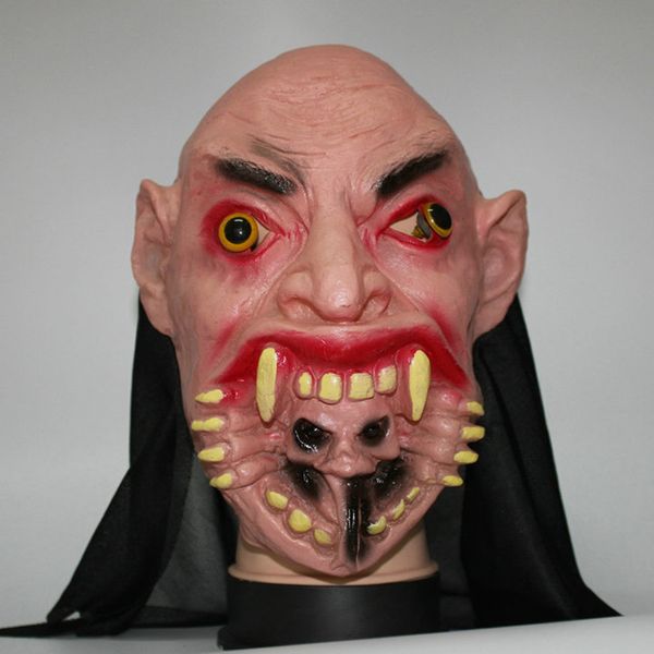 

halloween masquerade mask bar nightclub scary mask horror face custome party horror disgusting heandgear rot monster