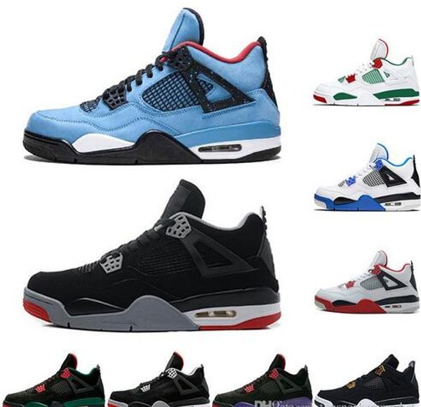

Новые 4 4S Баскетбол Обувь Мужчины OG Bred For 2019 Кактус Джек Хьюстон Белый Цемент Мужск
