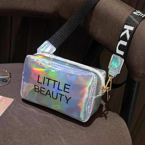 

mini women laser crossbody bag messenger shoulder bag pvc jelly small tote messenger candy colors bags laser holographic