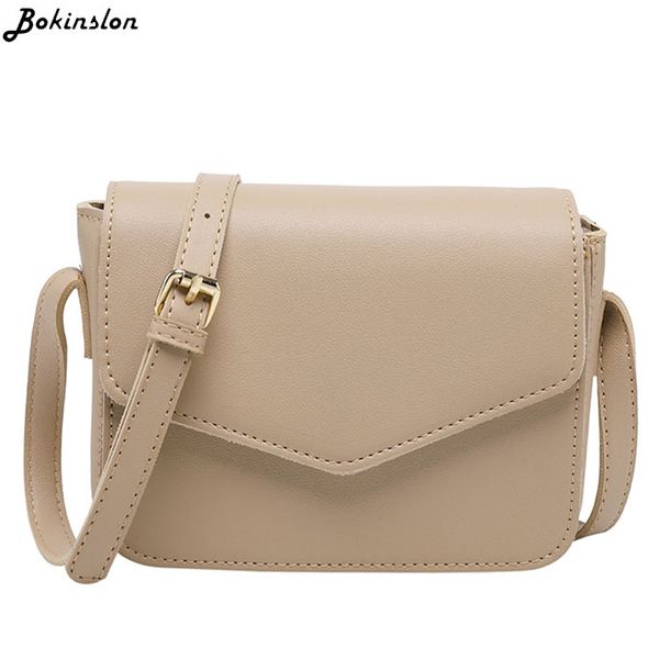 

bokinslon messenger retro small square bag fashion women simple wild handbag casual ladies