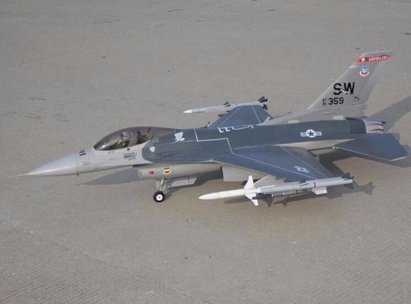 

ing 90mm rc jet f16 grey kit