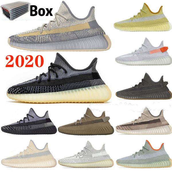 

2020 grey gum marsh cinder tail light kanye west v2 running shoes earth desert sage with box yecheil yeshaya women mens trainer sneakers