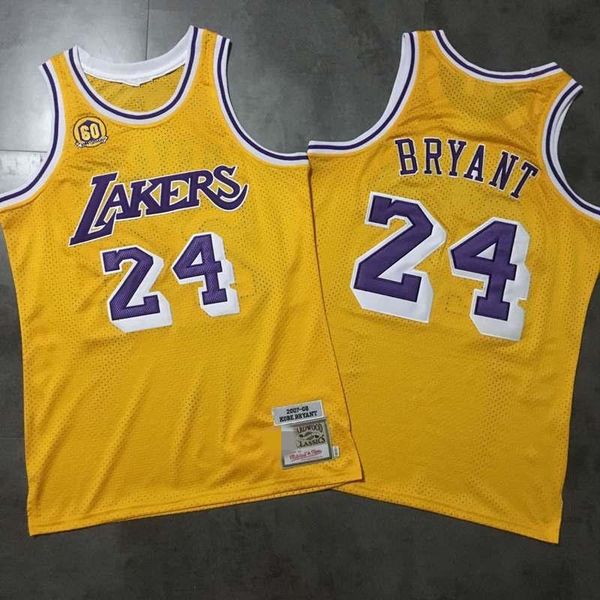 

мужчины лос-анджелес лейкерс кобе 8 bryant 242020 nba баскетбольных желтые шорты black rookie swingman, Black;red