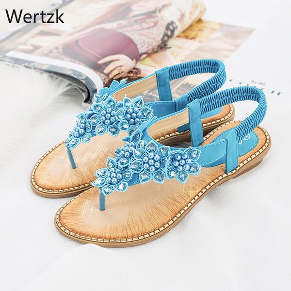 

women sandals summer casual women shoes slip on flat sandals fashion beach ladies sweet flowers sandalias plus size b175, Black