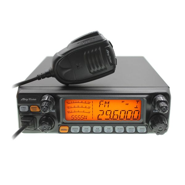 

CB Radio Anytone AT-5555N 25,615 - 30,105 МГц 40 каналов мобильных трансиверов AT555N AM / FM / SSB 11 Meter Radio