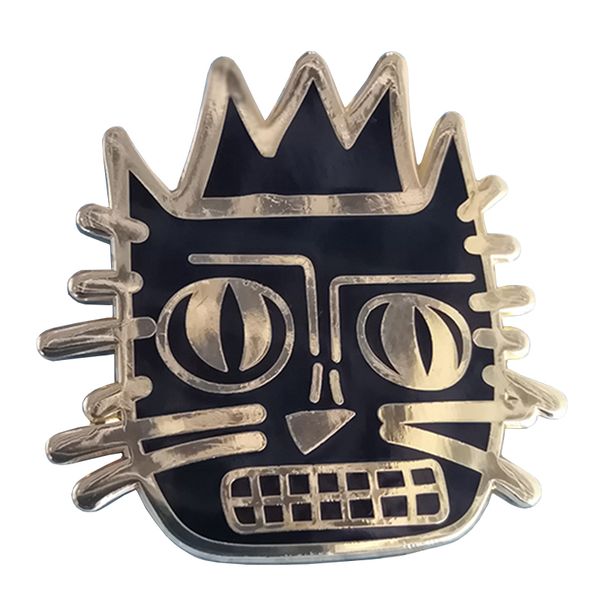 

Jean Michele Basquiat Cat Нагрудный Знак Pin