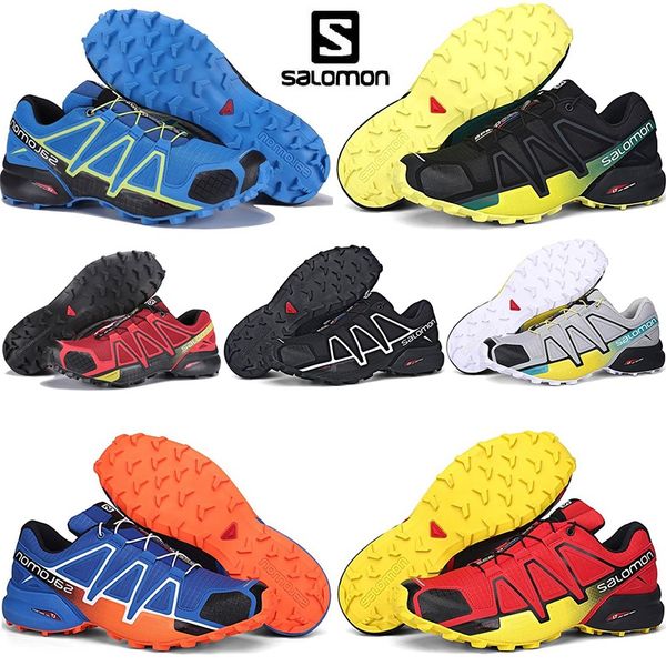

2020 solomon speed cross 4s trainer speedcross pro fencing running shoes triple black blue athletic designer sports sneakers mens trainers