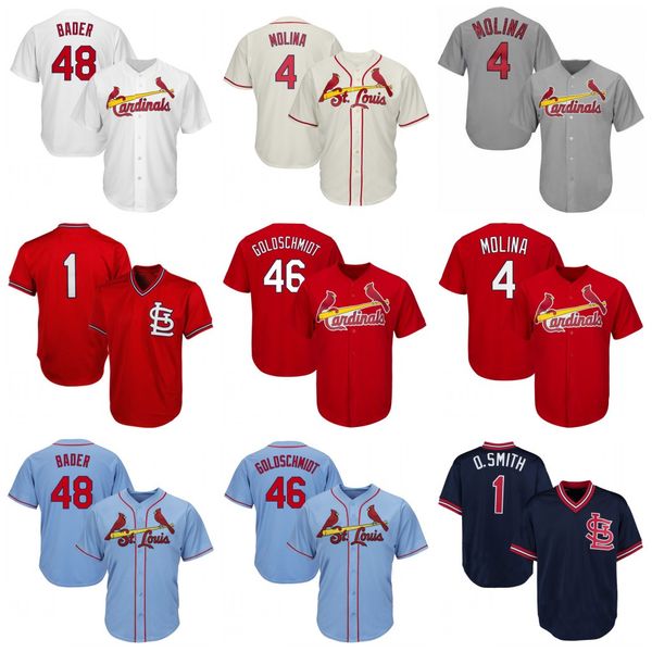 

Youth St. Louis 46 Paul Goldschmidt Cardinals Yadier Molina Paul DeJong 18 Carlos Martinez Marcell Ozuna Kolten Wong Dexter Fowler Jersey