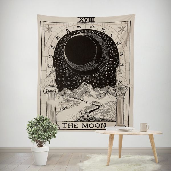 

factory direct supply cross-border supply european and american-style divination astrological sun moon and stars living room bedroom tapestr