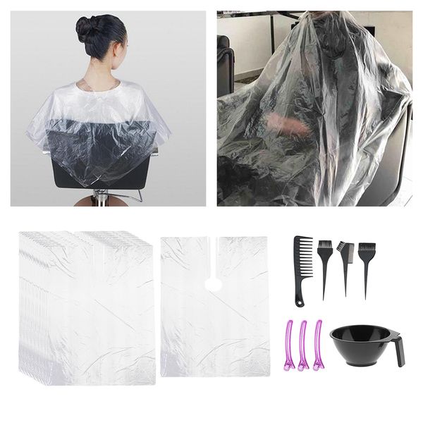 

50pcs hair cutting capes waterproof barber salon hair styling apron bib