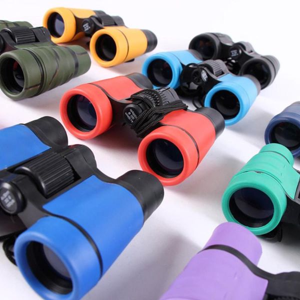 

4*30 colorful rubber handle anti-skid children toy binocular telescope