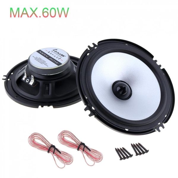 

2 pcs 6.5 inch 60w auto car speaker automobile car hifi audio full range frequency speaker high pitch loudspeaker