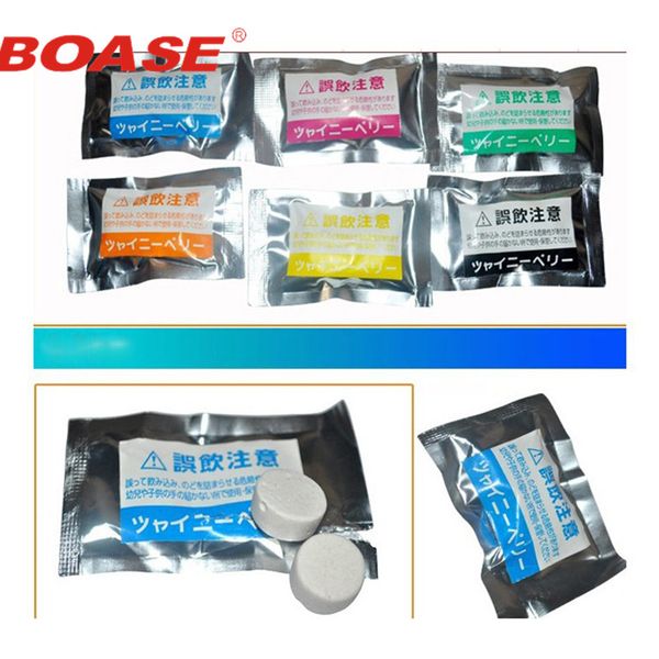 

4 pcs/bag solid car air freshener tablet fragrance home office perfumes 6 colors car perfumes pills