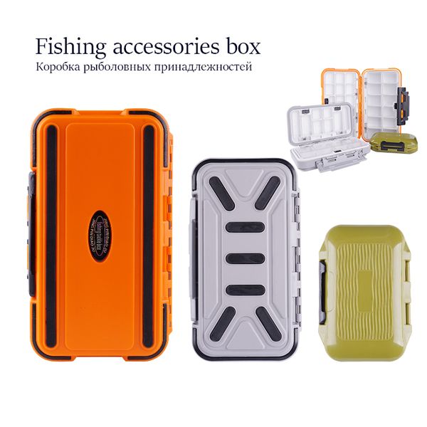 

waterproof fishing accessories protection box adjustable multi grid box double locking buckle fish accessories coat fishing tool