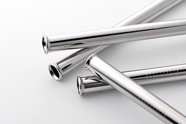 

scratch proof design stainless steel drinking straw fda approved premium 12.5cm / 21.5cm straight bent reusable straws juice party