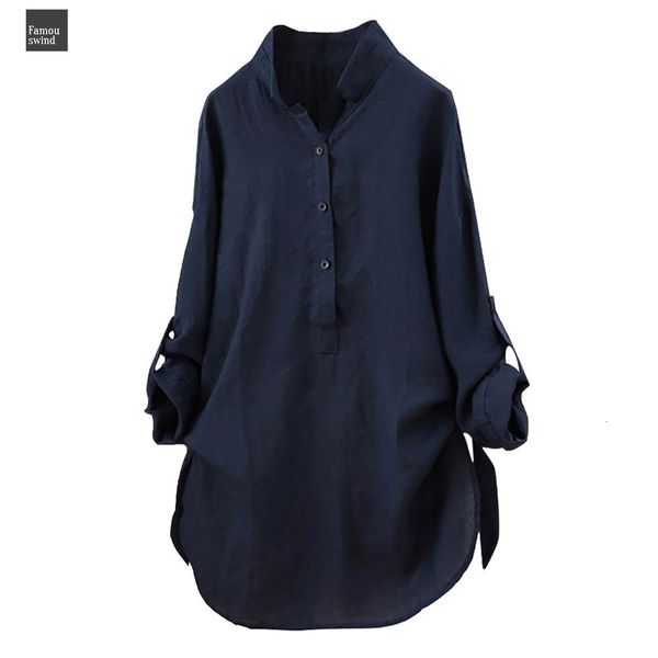 

дамы плюс блуза женщины топы 2019 твердотопливные белая блузка кнопка размер tops урожай с длинным рукавом длинные рубашки женской одежды, White