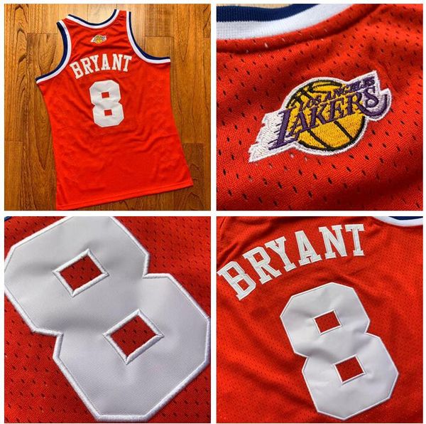 

мужчины лос-анджелес лейкерс коби брайант митчелл несс 2003 all-star hardwoods classics player джерси, Black;red