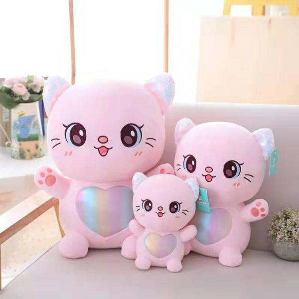 

new mermaid style cat cartoon plush toy girl kids small toys soft down cotton padded toy gift children's room decoration