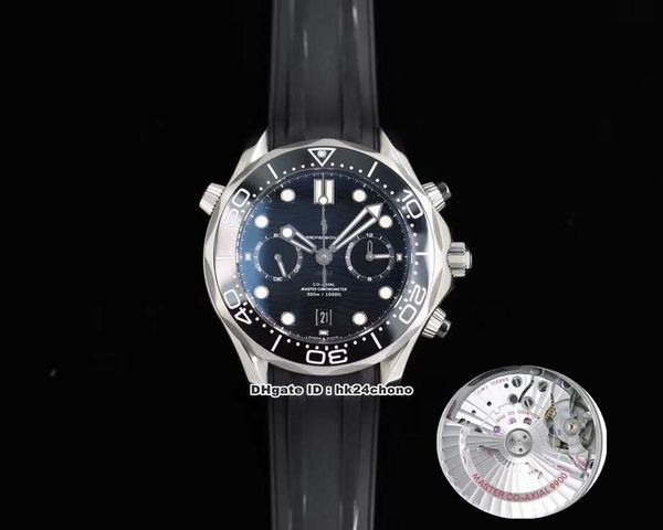 

5 style bf diver 300m co-axial 9900 master chronometer 44mm steel automatic mens watches 210.32.44.51.01.001 blaclk dial rubber strap, Slivery;brown