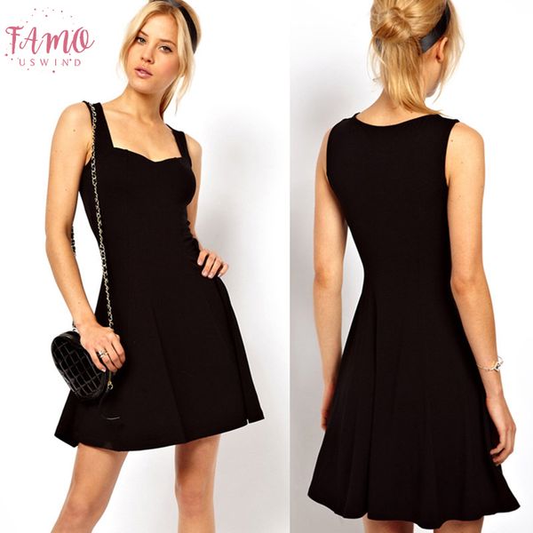 

shirt dresses fashion vintage mini dress casual elegant women summer dress sleeveless v neck dress beach party skater, Black;gray