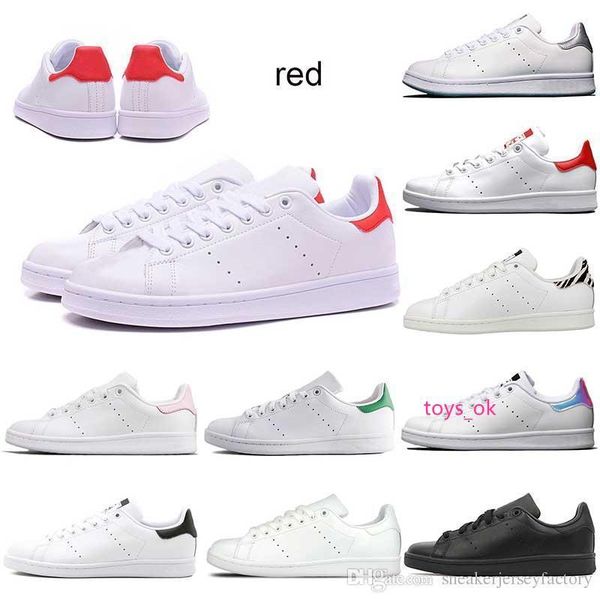

new 2019 fashion brand stan smith shoes for mens womens triple white black red zebra superstars designer sneakers off 36-45